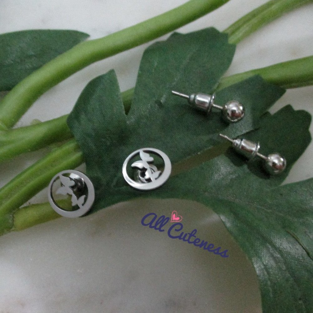 🎀 Stainless Steel Stud Earring Set